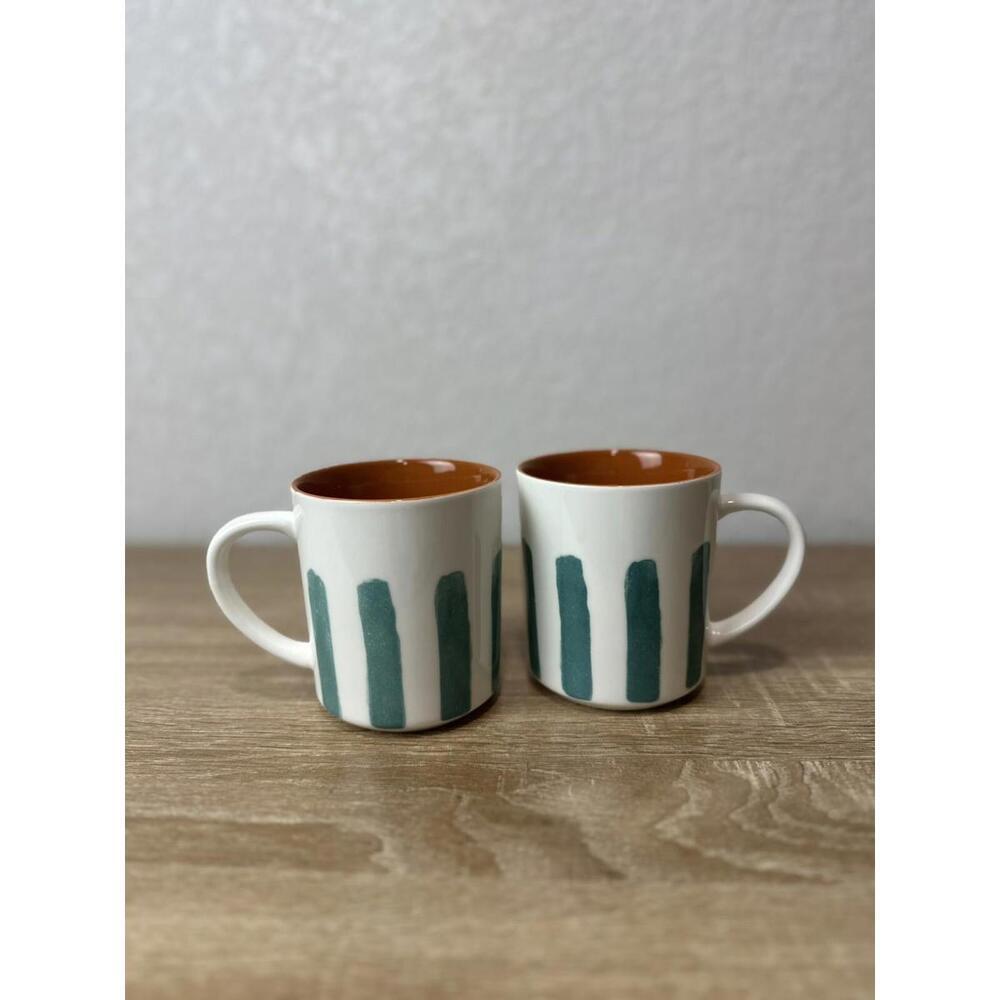 Wild Sage- Lia Teal 16 oz Coffee Mug (Set of 2)